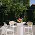 Rattan White Bar Stool