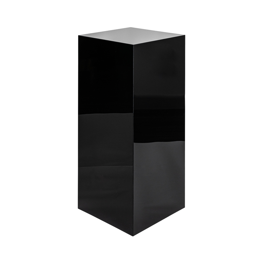 80cm Acrylic Plinth – Black