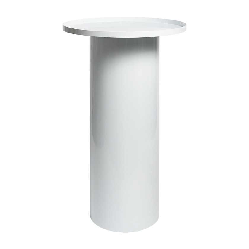 Cylinder High Bar Table – White