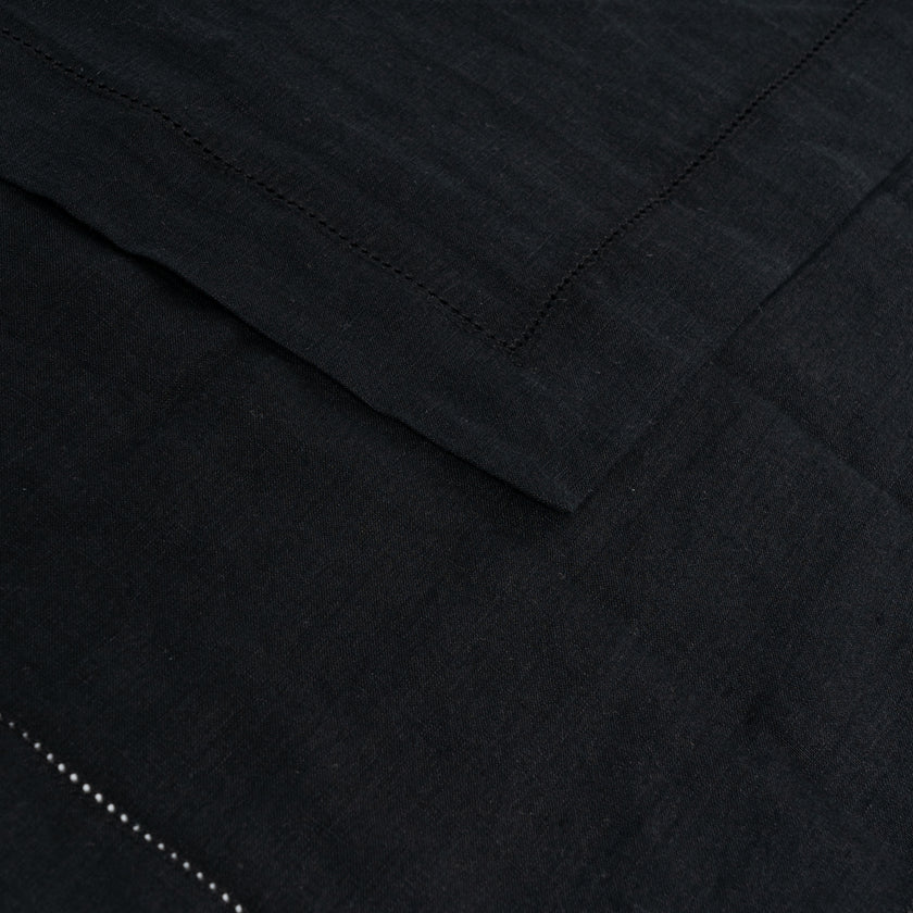 Premium Linen Serviette – Black