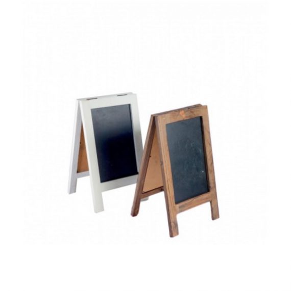 Small Timber Blackboard - White
