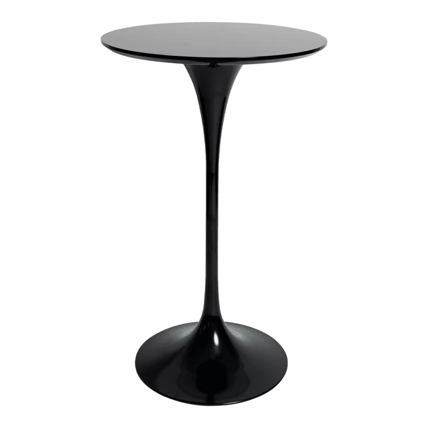 Tulip Round High Bar Table - Black