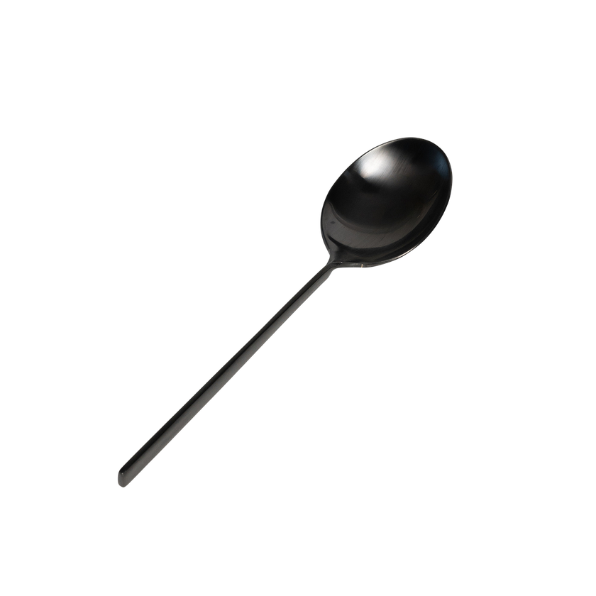 Twist Dessert Spoon - Matte Black