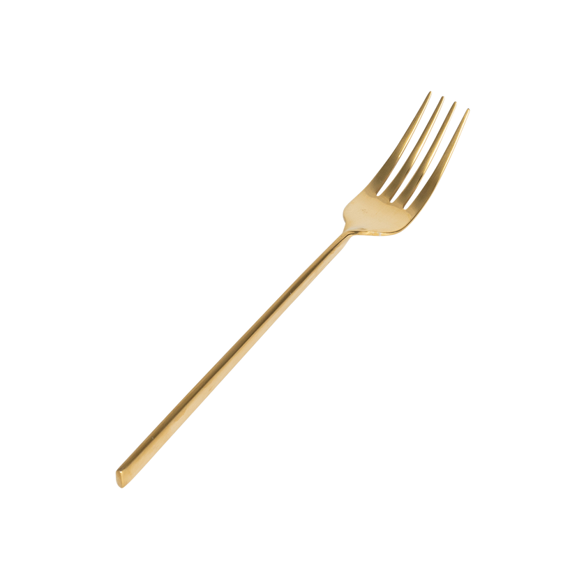 Twist Dinner Fork - Matte Gold