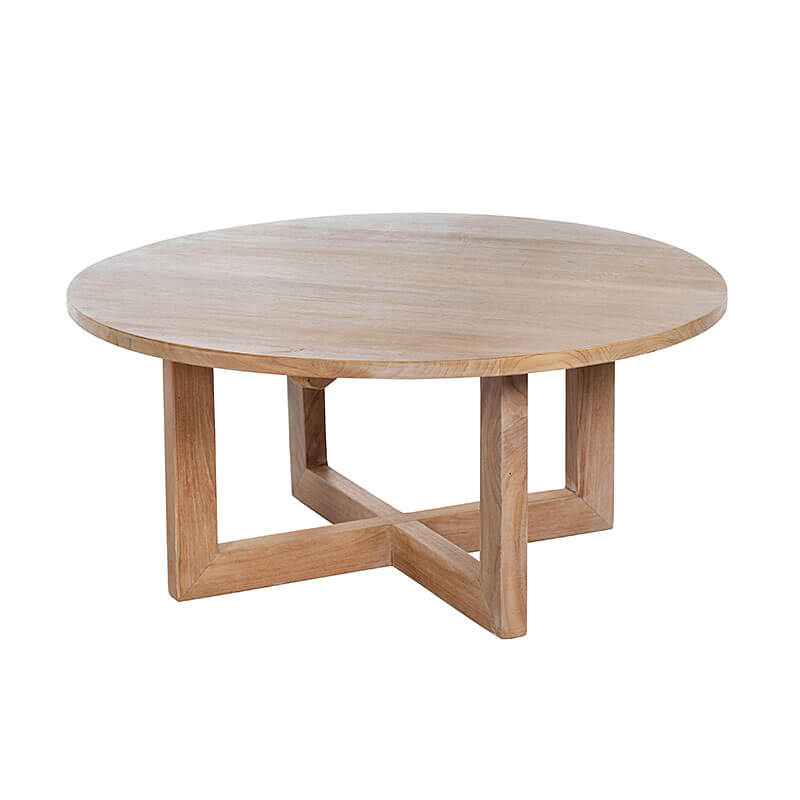 Round Timber Coffee Table