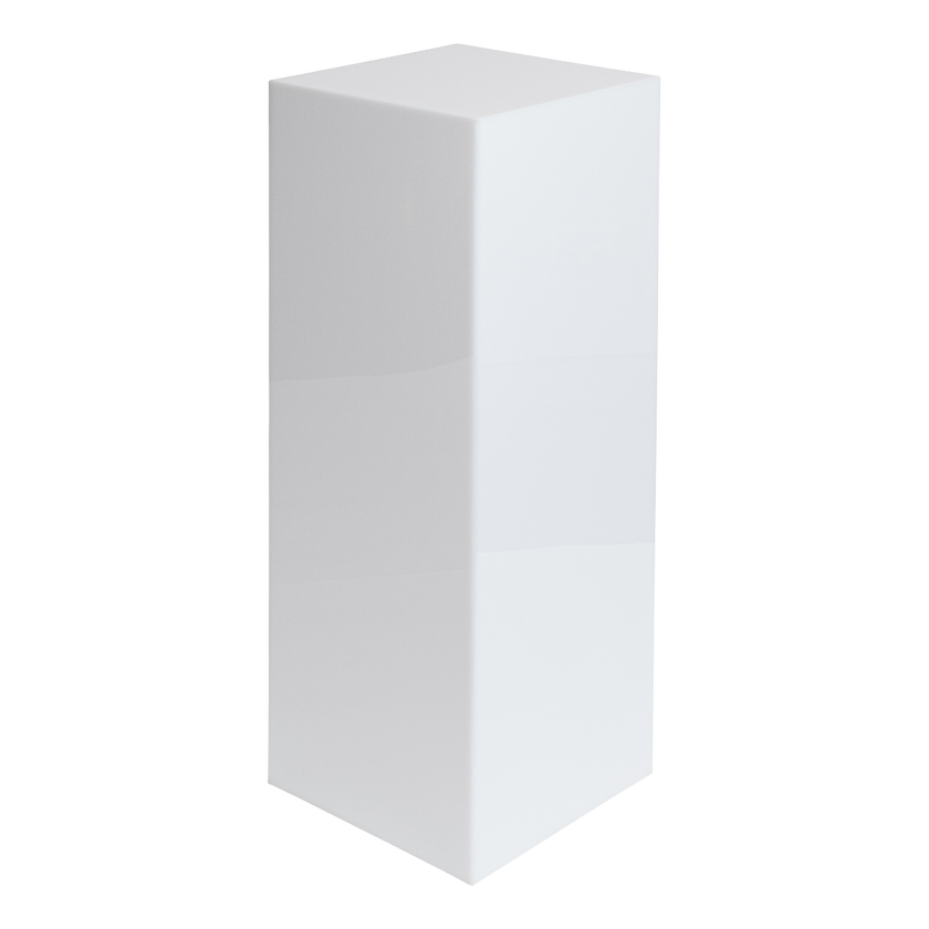 95cm Acrylic Plinth –  White