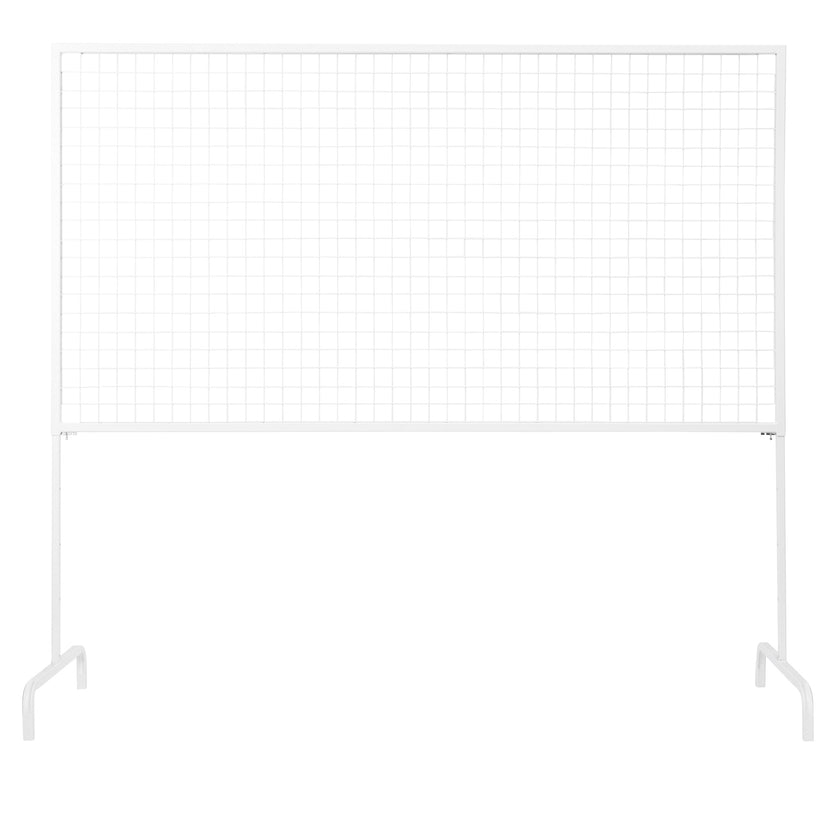 Wire Mesh Adjustable Screen - White