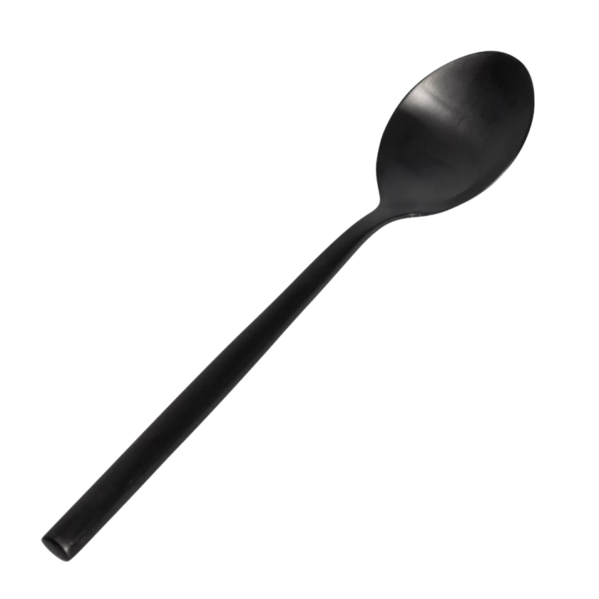 Grace Dessert Spoon - Brushed Black