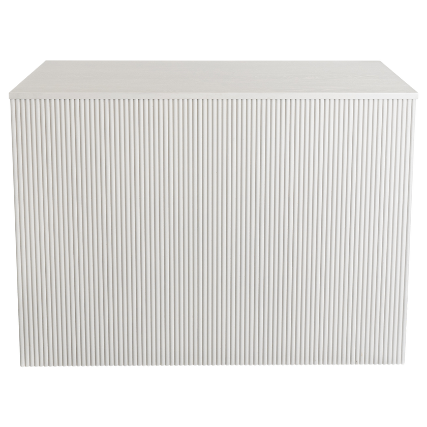 Bamboo Ribbed Bar - White